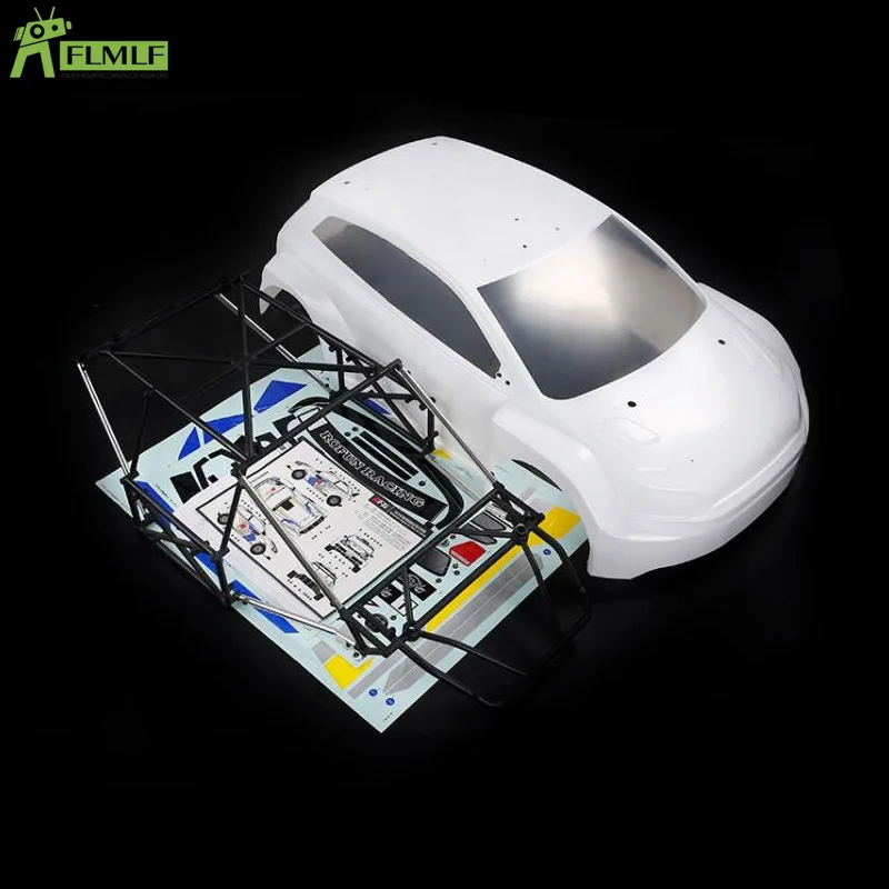 Body Shell Kit with Anti-roll Cage Fit for 1/5 ROVAN ROFUN RF5 WRC Rally Rc Car Games Toys Parts