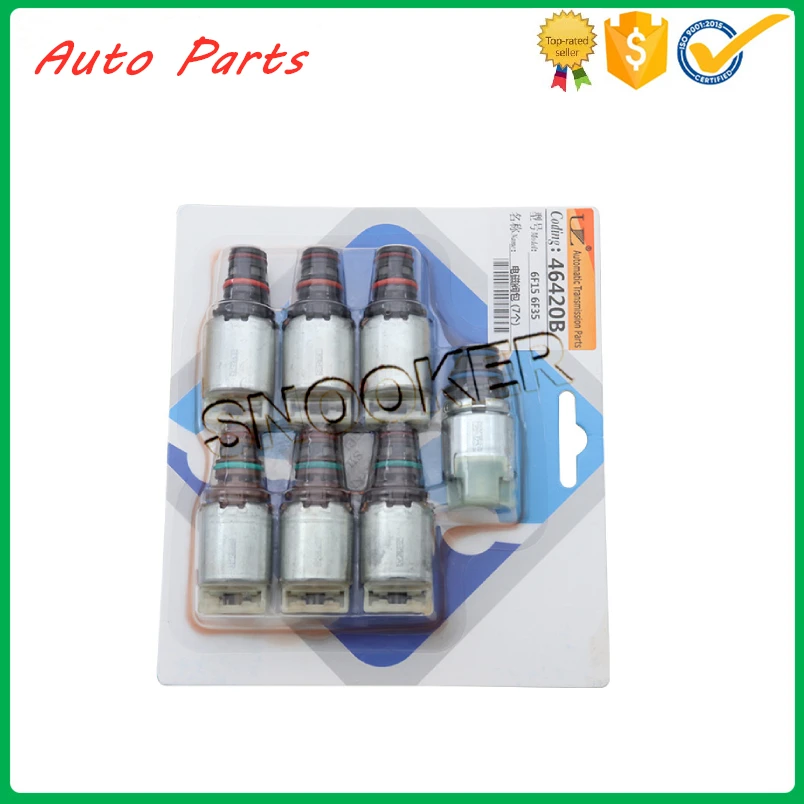 

7 pcs 6-speed gearbox 6F35 6F15E Forresi gearbox solenoid valve package for Ford Mondeo Maverick