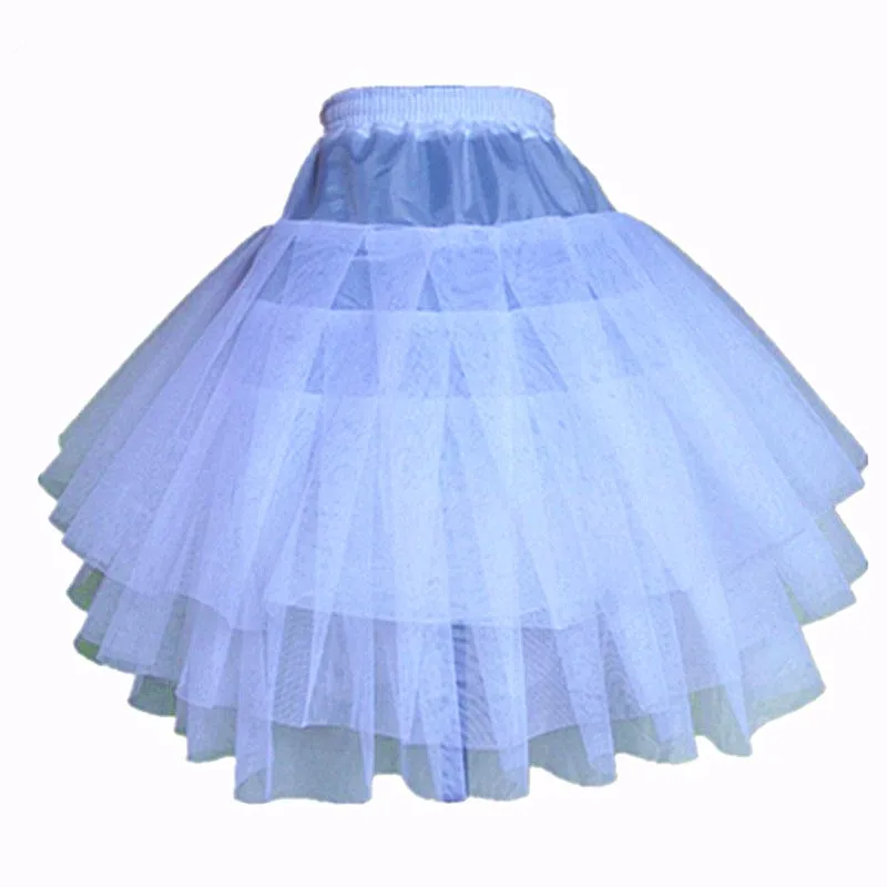 New Children Petticoats for Formal/Flower Girl Dress 3 Layers Hoopless Short Crinoline Little Girls/Kids/Child Underskirt