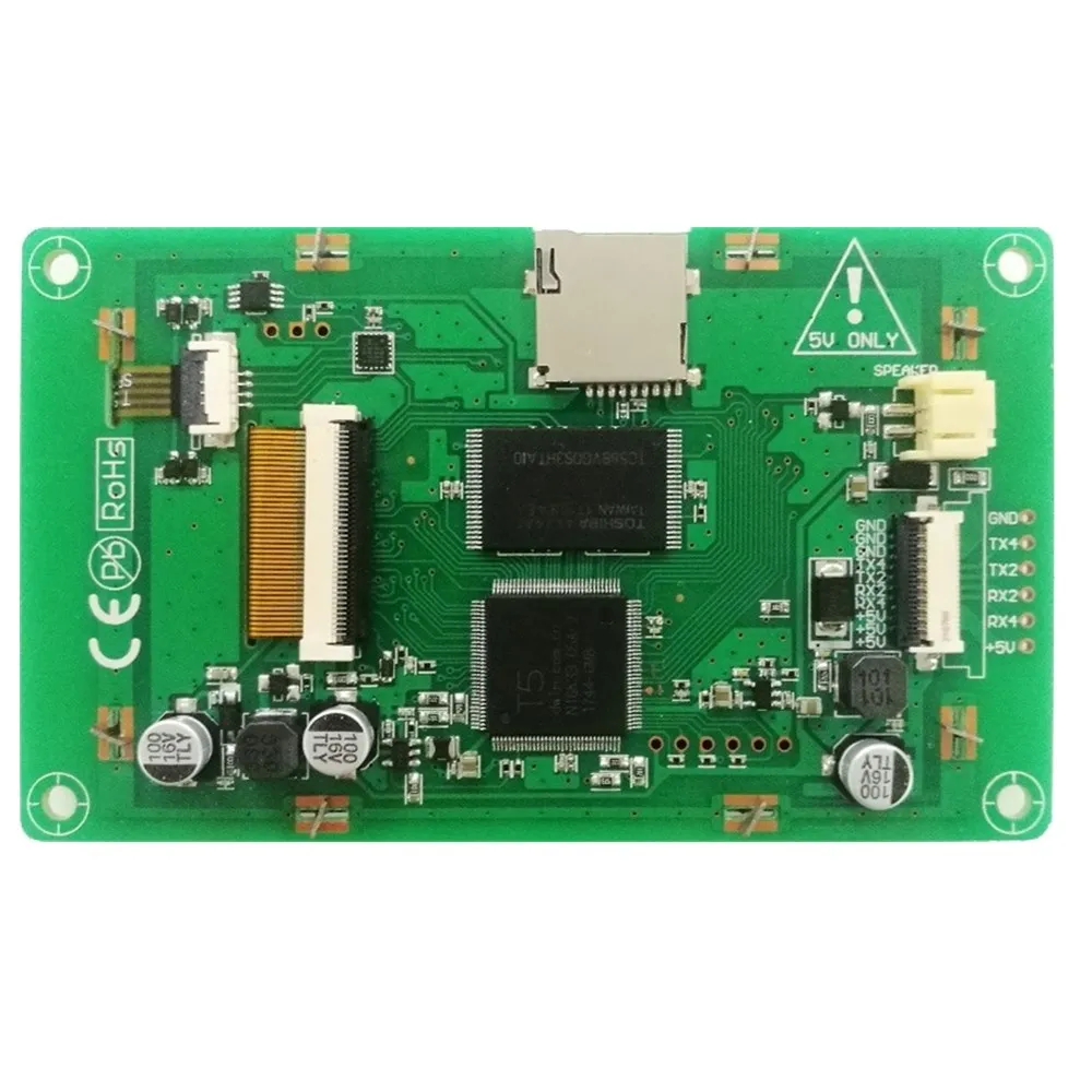 DMT48320C035_06W 3.5 인치 직렬 스크린 터치 스크린 DGUS II 스마트 스크린, 빠른 개발