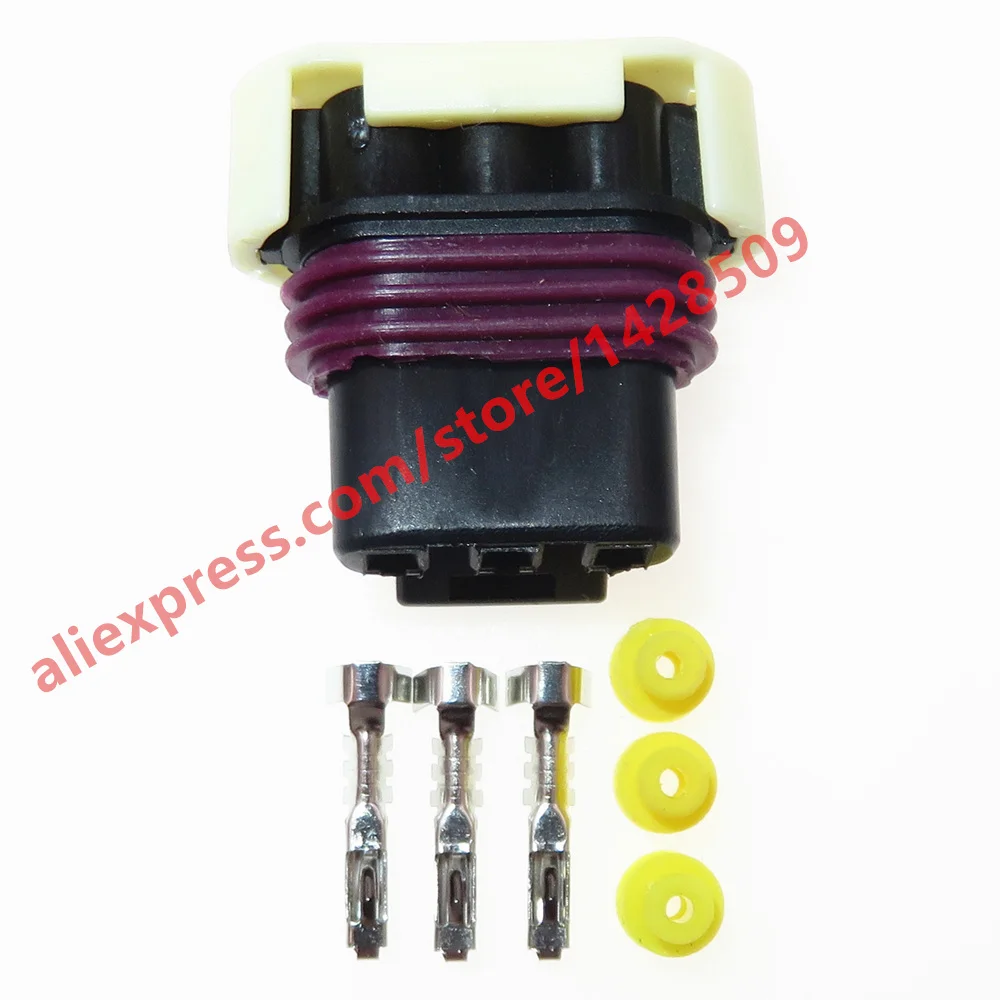 1 Set 3 Pin Auto Wire Connector 1.5 Series 12059595 Car Waterproof Electric Socket Bearing Position Sensor Plug