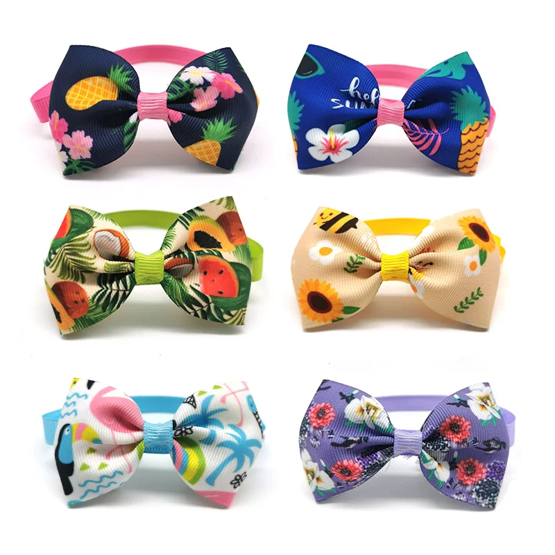 

50/100pcs Pet Dog Grooming Product Cute Fruit Small Doggy Bowties Necktie Puppy Pet Supplies Dog Bow Ties Dog Accessories