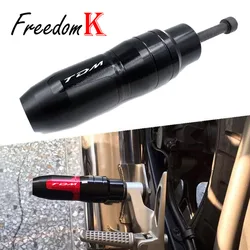 Motorcycle Accessories CNC Frame Crash Pads Exhaust Sliders Crash Protector with logo Fit For TDM900 TDM850 TDM 900 850 2015