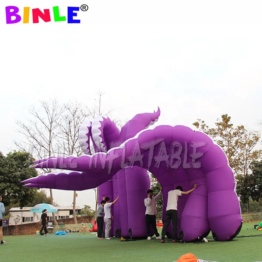 

Halloween decorative artificial purple inflatable octopus tentacles,inflatable octopus arm for outdoor decoration