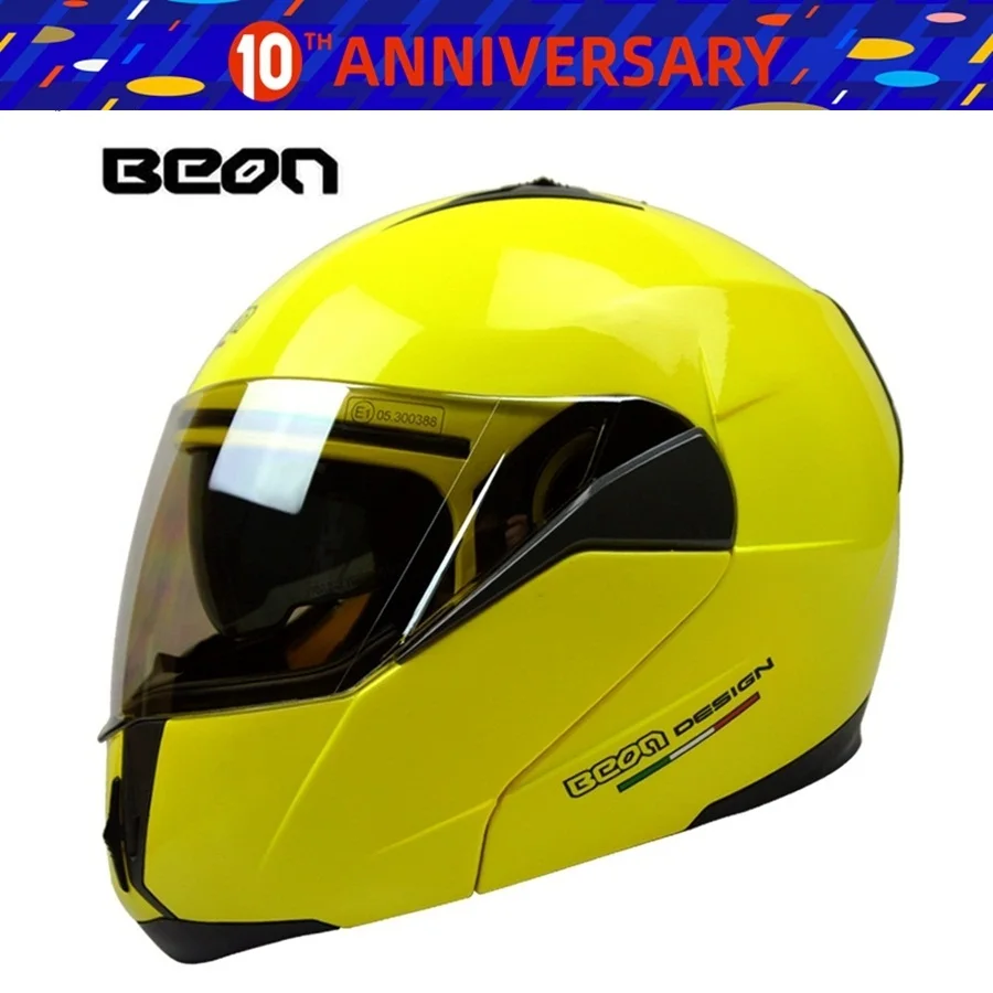 

Free shipping 1pcs BEON Motocross Off-road Helmet Dual Visor Modular Flip Up Sun Shield Full Open Face Motorcycle Helmet