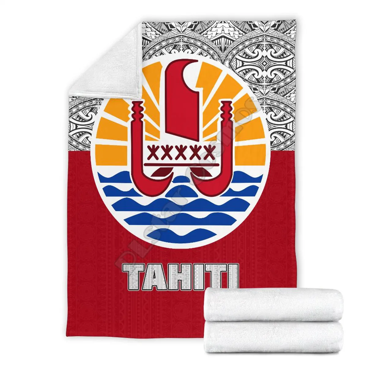 Tahiti Premium Blanket 3D  printed Wearable Blanket Adults/kids Fleece Blanket Sherpa Blanket