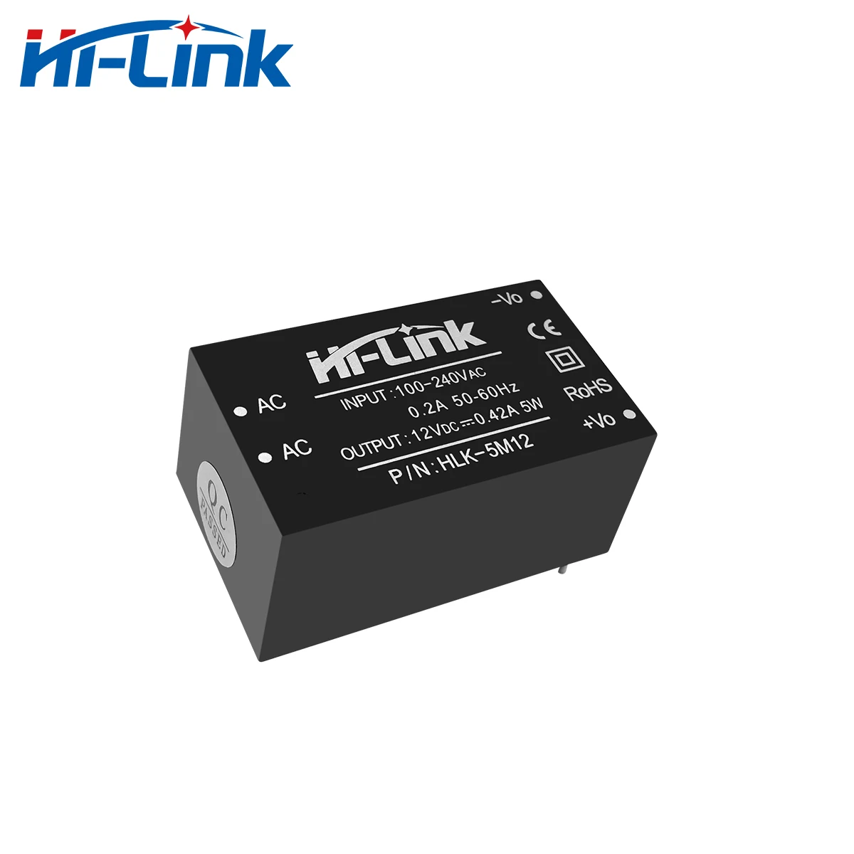 Customized 4pcs HLK-5M12 110V 220V to 12V 5W AC DC Power Supply Module Free Ship