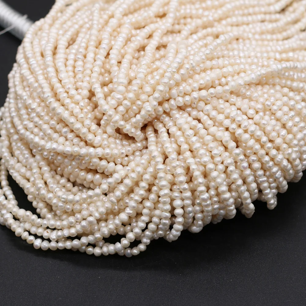 High Quality Natural Freshwater Pearl Potato Shape Beads For Jewelry Making Bracelet Necklace Accessories for Women Size 2-6mm
