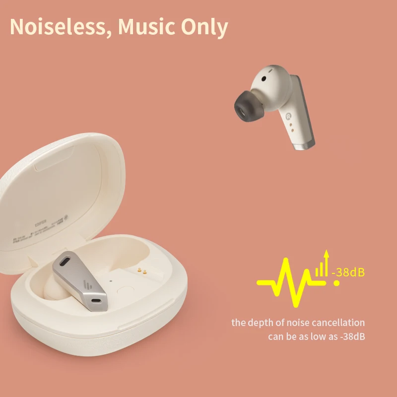 Edifier-auriculares inalámbricos TWSNB2 Pro, dispositivo con cancelación activa de ruido, TWS, micrófono Dual, ENC, modo de sonido envolvente panorámico, 32 horas de reproducción