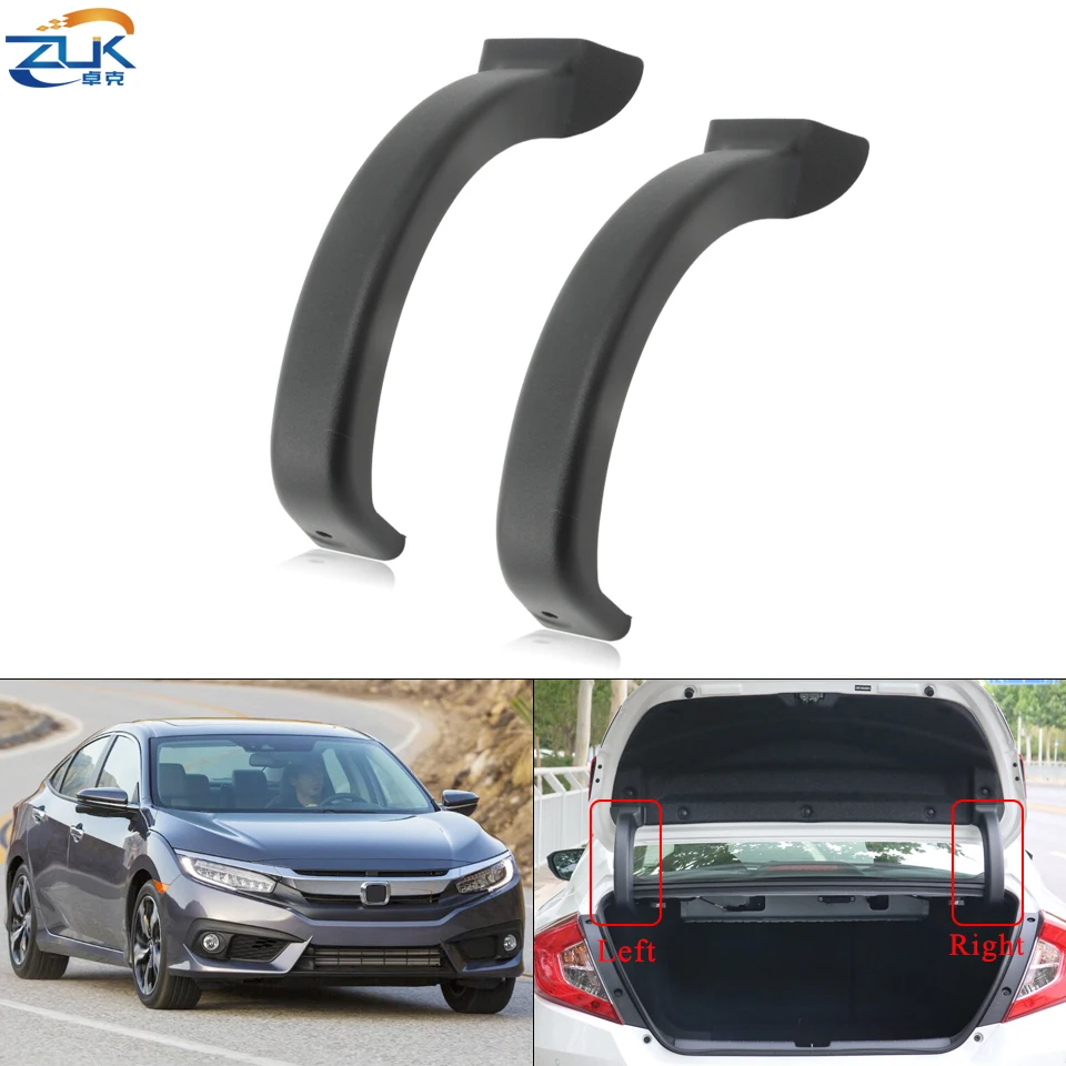 

ZUK Genuine Car Accessories Tail Gate Rear Door Trunk Lid Hinge Cover Garnish Trim For HODNA CIVIC 10th 2016 2017 2018 2019 2020