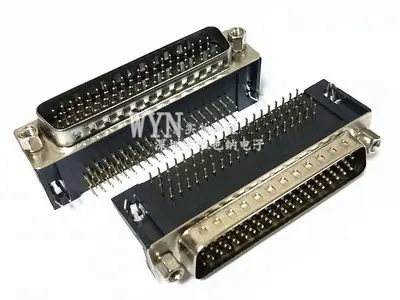 D-SUB connector gold plated HDR78 male DR78 pin HDB78 female DB78 core plate foot soldered plate