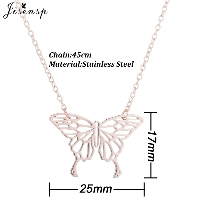 Cartoon Animal Choker Necklaces Stainless Steel Butterfly Rabbit Chihuahua Dog Pendant Necklace for Women Collares Bijoux Femme image 4