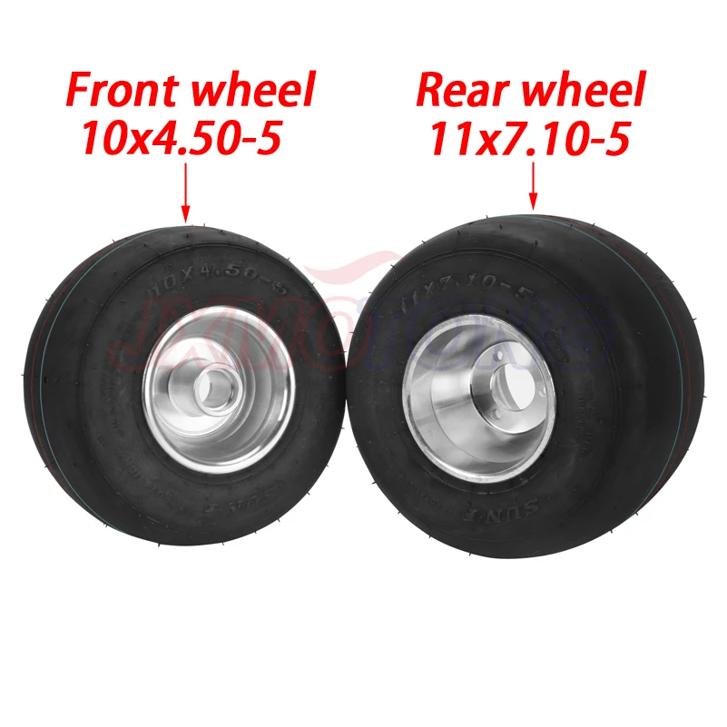 Kart 5-Inch 10x4.50-5 11x7.10-5 kart tire Drift Bike Wheels beach car accessories ATV Quad spare parts