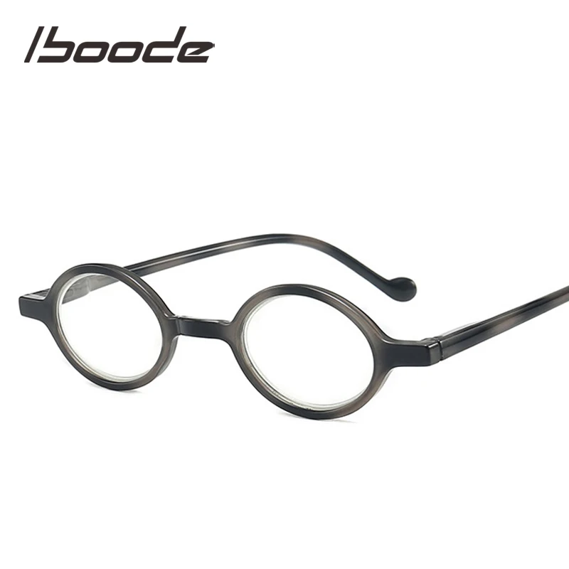 iboode Portable Small Oval Frame Reading Presbyopia Glasses Men Women Anti Blue Rays Anti-fatigue Presbyopic Eyeglasses Reader