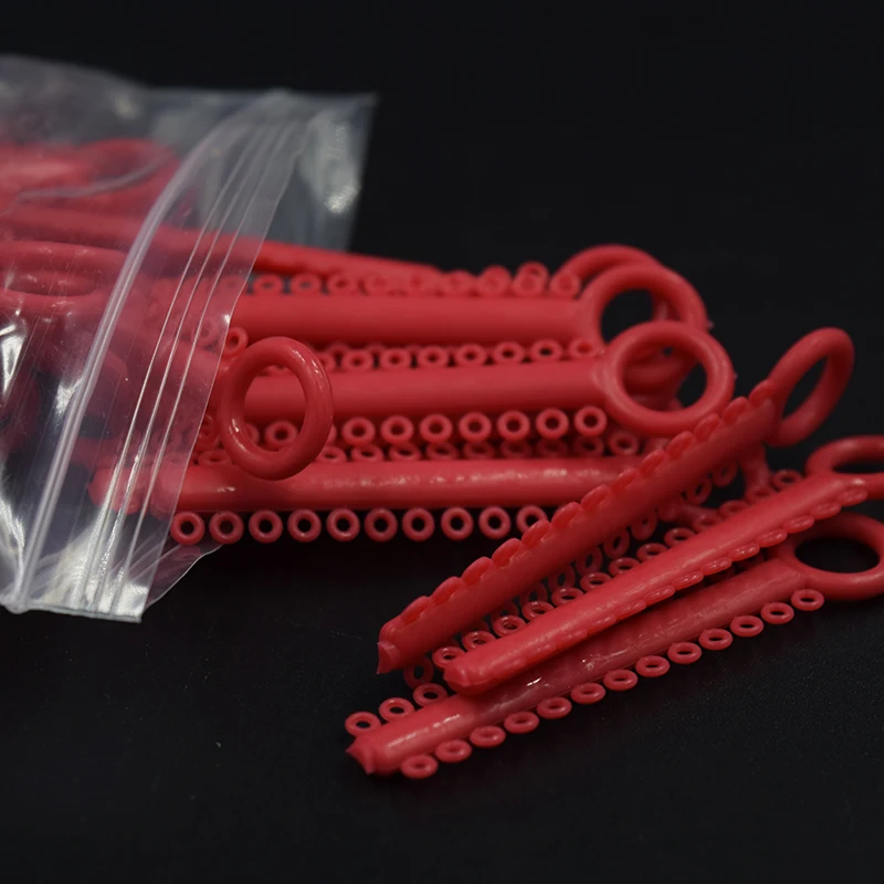 200sticks Dental Orthodontics Ligature Ties Elastic Rubber Bands Adult Mixing Color Dentist Materials