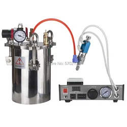 Automatic epoxy glue machine  Liquid Controller Fluid dispenser  solder paste dispensing system with 5L pressure tank