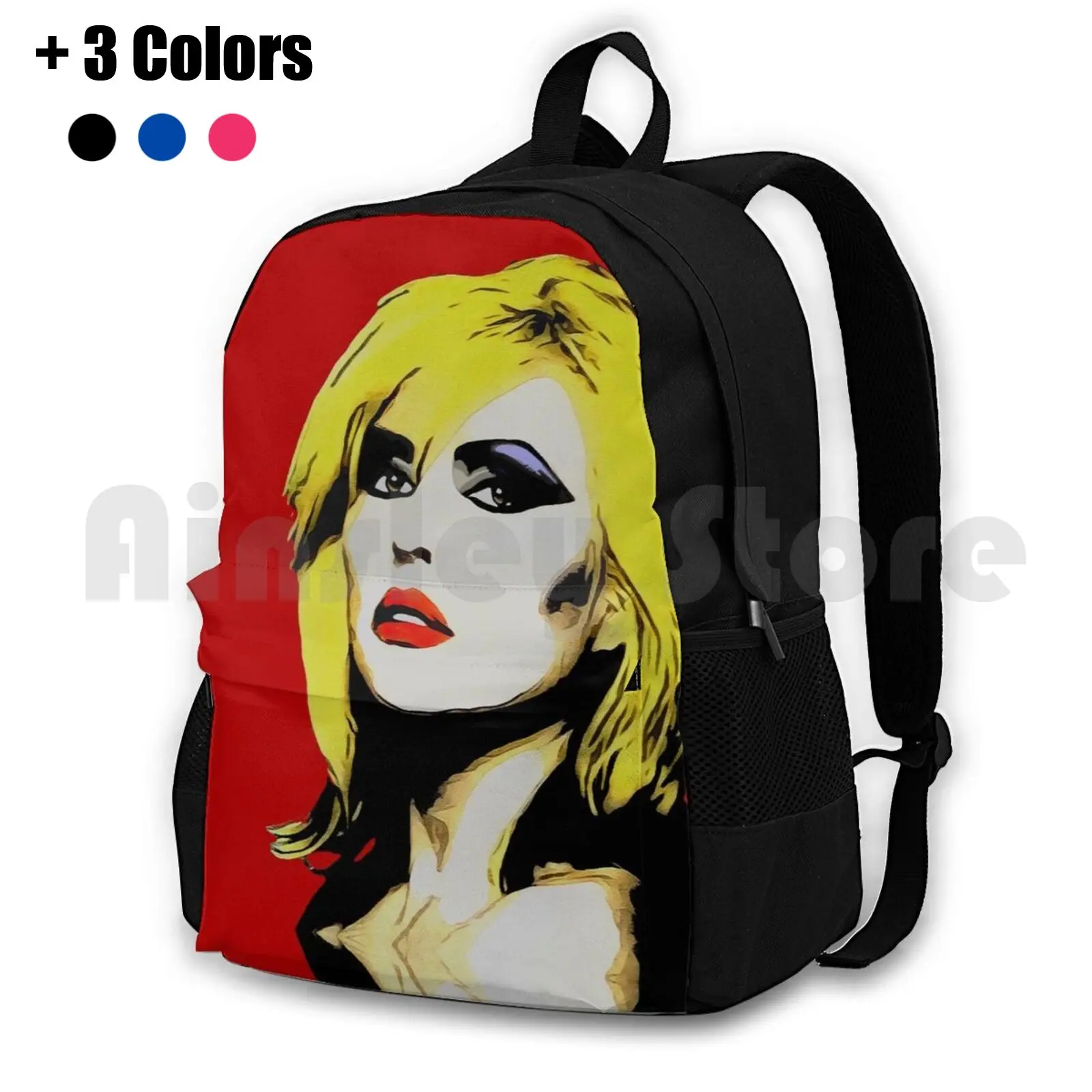 Debbie Outdoor Hiking Backpack Waterproof Camping Travel Harry Debbie Harry Blondie Sweet And Low 1989 Remix New York City