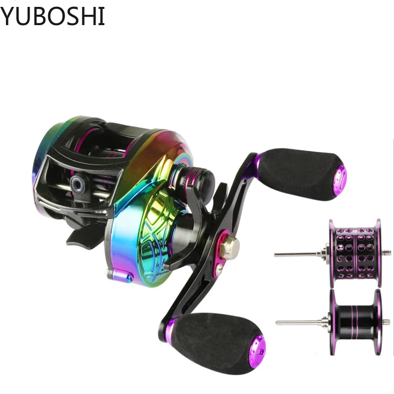 

YUBOSHI 2023 New Baitcasting Fishing Reel 8kg Max Drag Aluminum CNC Spool Magnetic System Brake Fishing Coil