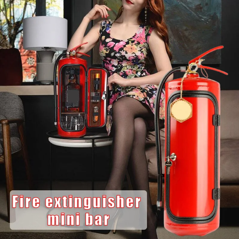 

Fire Etinguisher Mini Bar Christmas Gift Can Bar Simulation Fire Extinguisher Desktop Ornament Home Decor GRSA889