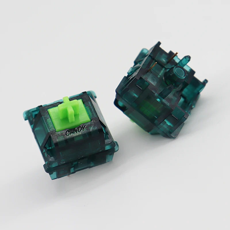 

Candy Jade Green Switches Linear Mechanical Keyboard Switch 62g 5-Pin RBG SMD Extended Gold Plated Spring