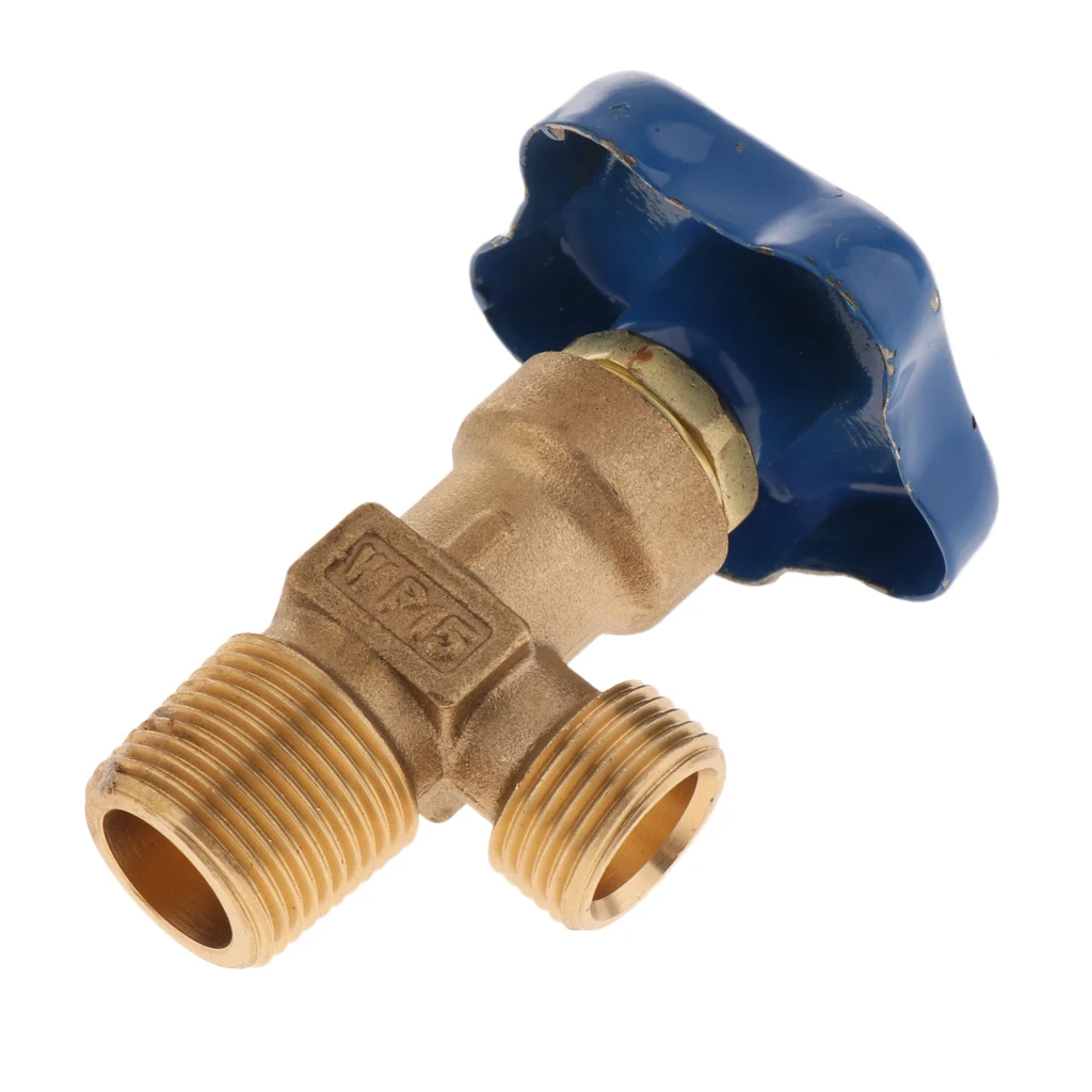 WP-15 Argon Gas Inert Gas Cylinder Valve Inert Gas Tank Valve Blue+Golden