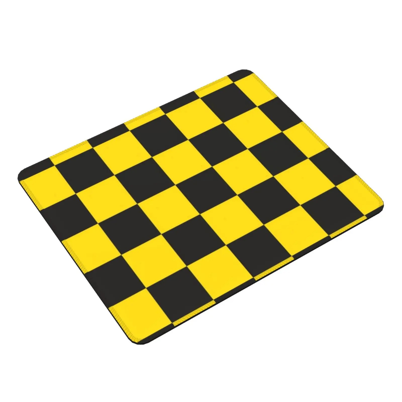 Mouse Pad Black And Yellow Libertarian Ancap Checkerboard Chess Square Pattern Hd High Quality Online Store