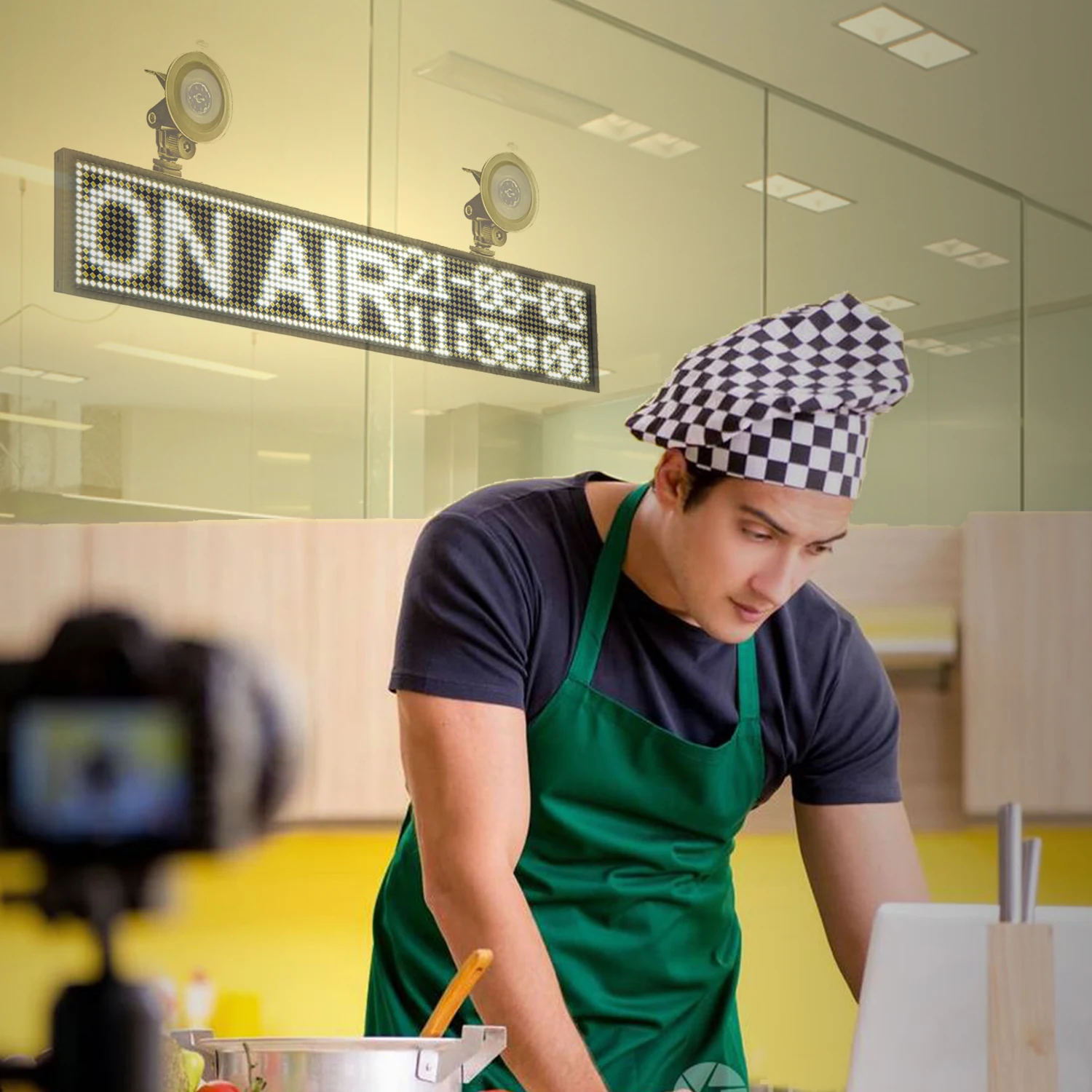 50cm P5MM LED Signs - WiFi Wireless/USB Programmable Scrolling Message Advertising Display Board