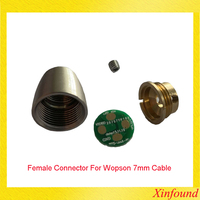 Female 7mm 9mm Cable Pipeline Inspection Camera Broken Cable Repair Connector Pipe Camera Head Replacement Spare Part For Wopson