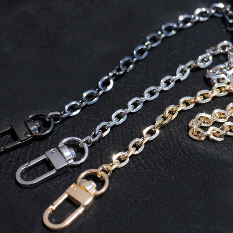 Light Steel Bag Chain - DIY 6mm Metal Replacement Chain Shoulder Crossbody Bag Straps for Small Handbag, Clutch, Purse Handles