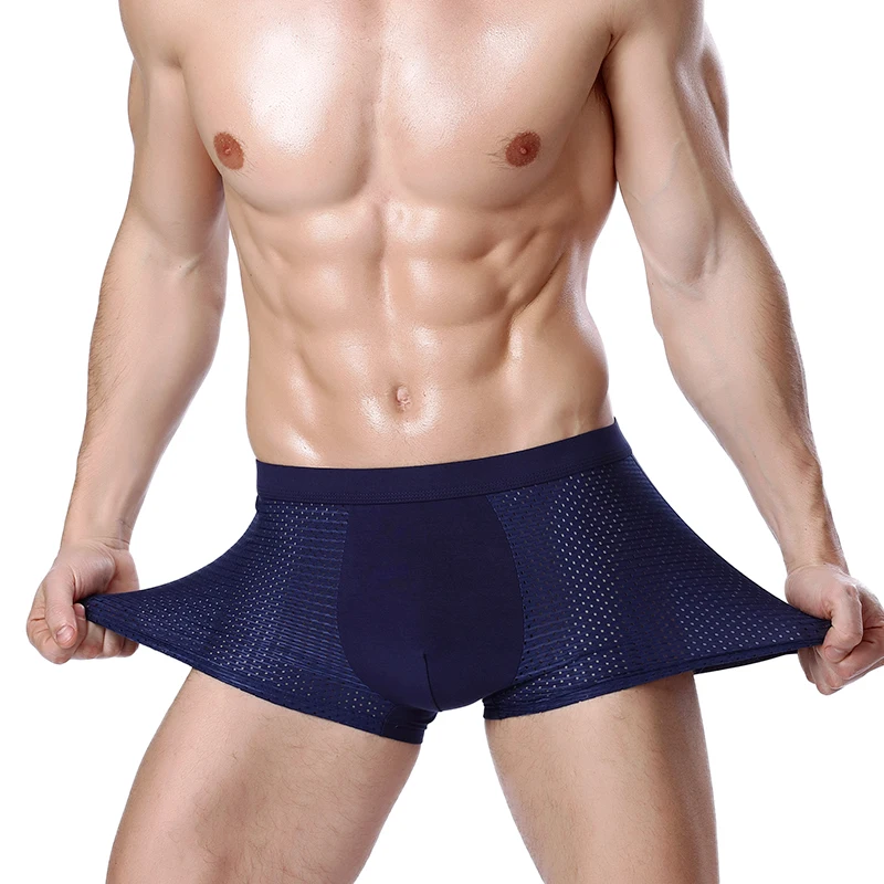 4pcs/lot Bamboo Fiber Men\'s Boxer Pantie Underpant plus size XXXXL large size shorts breathable underwear 5XL 6XL 7XL 8XL