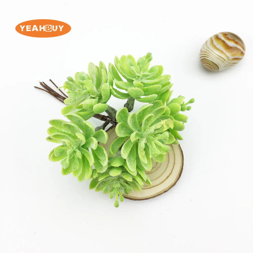 باقة أوراق نبات البلوط الاصطناعية، ديكور زفاف DIY، إكليل عيد الميلاد، حرفة سجل القصاصات، زهرة وهمية، 6 قطع #4