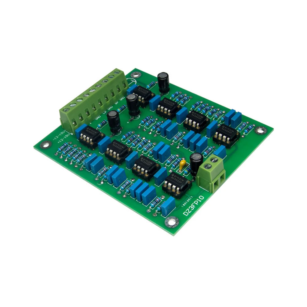 Placa de preamplificador NE5532 NE 5532 Op Amp, ajustable, personalizado, 3 CANALES, divisor de frecuencia, cruce de agudos, rango medio, bajo, Kit