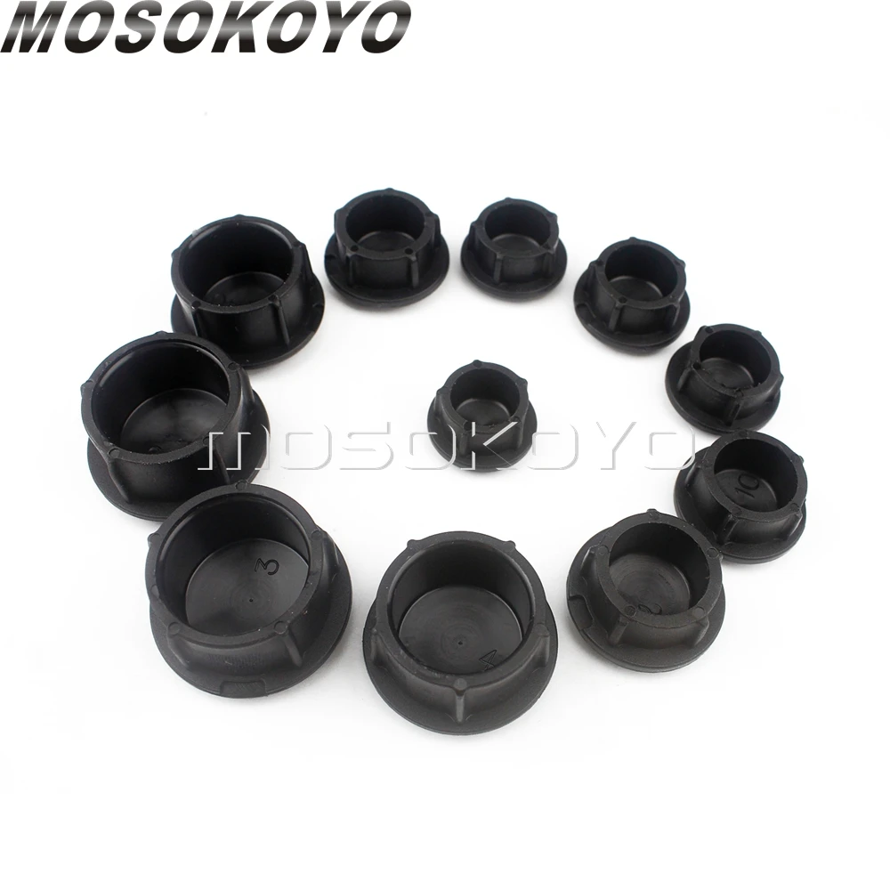 1 Set Motorcycle Frame Plug Caps ABS Black Hole Cover Cap Guards For BMW R nineT  2014-2019  R9T