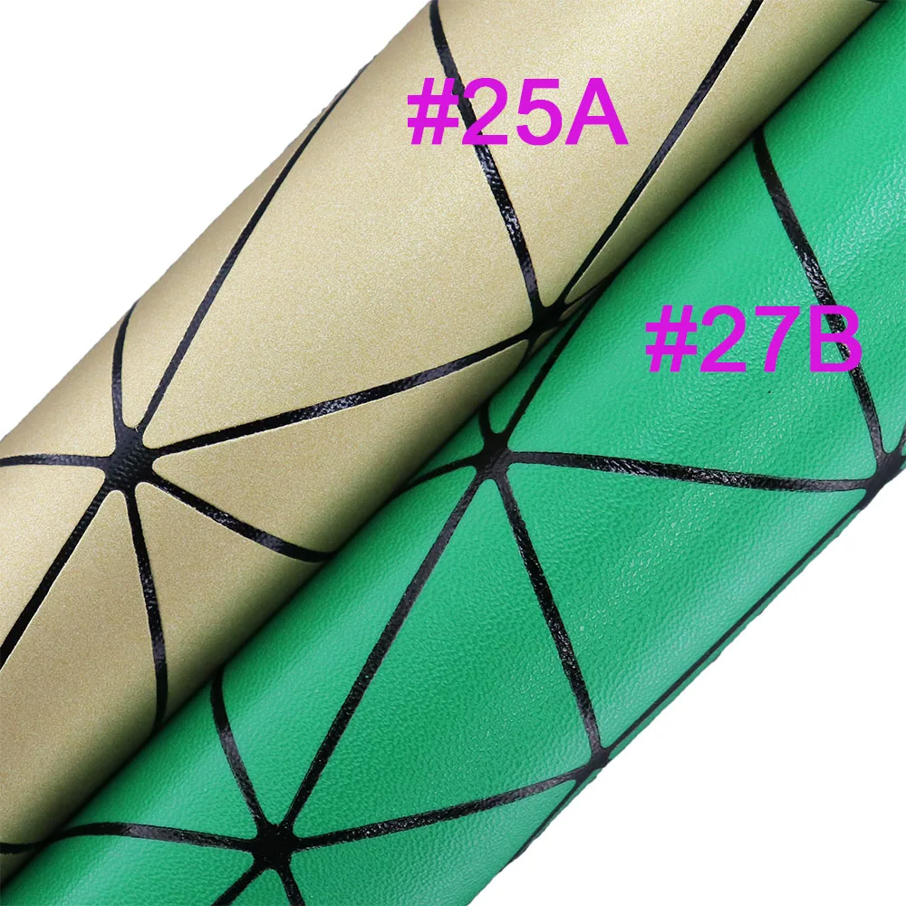 Mini Rolka 30x134cm Czarna Geometryczna Siatka Teksturowana Sztuczna Skóra Ekologiczna Do Torebek Kokardek Rękodzieła DIY Szycia BH445 — zdjęcie 6