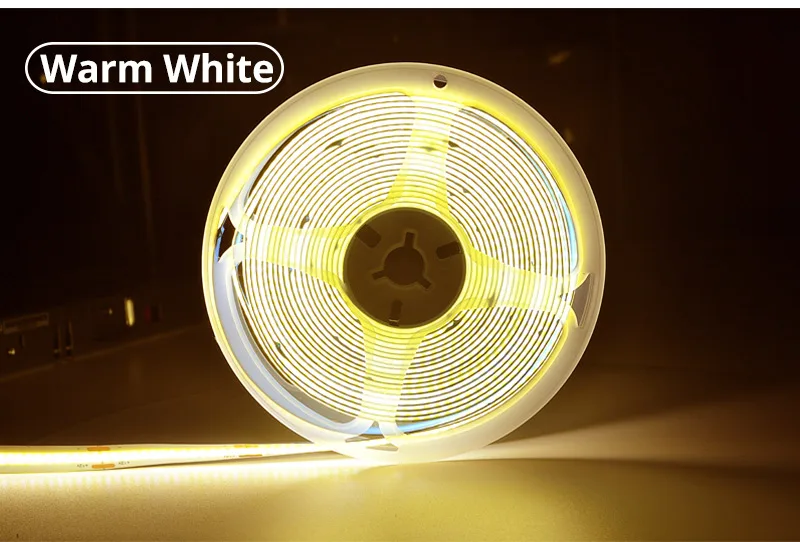 LED Strip light DC12V 24V COB Flexiable Cuttable White Warm whtie Waterproof LED Ribbon Tape