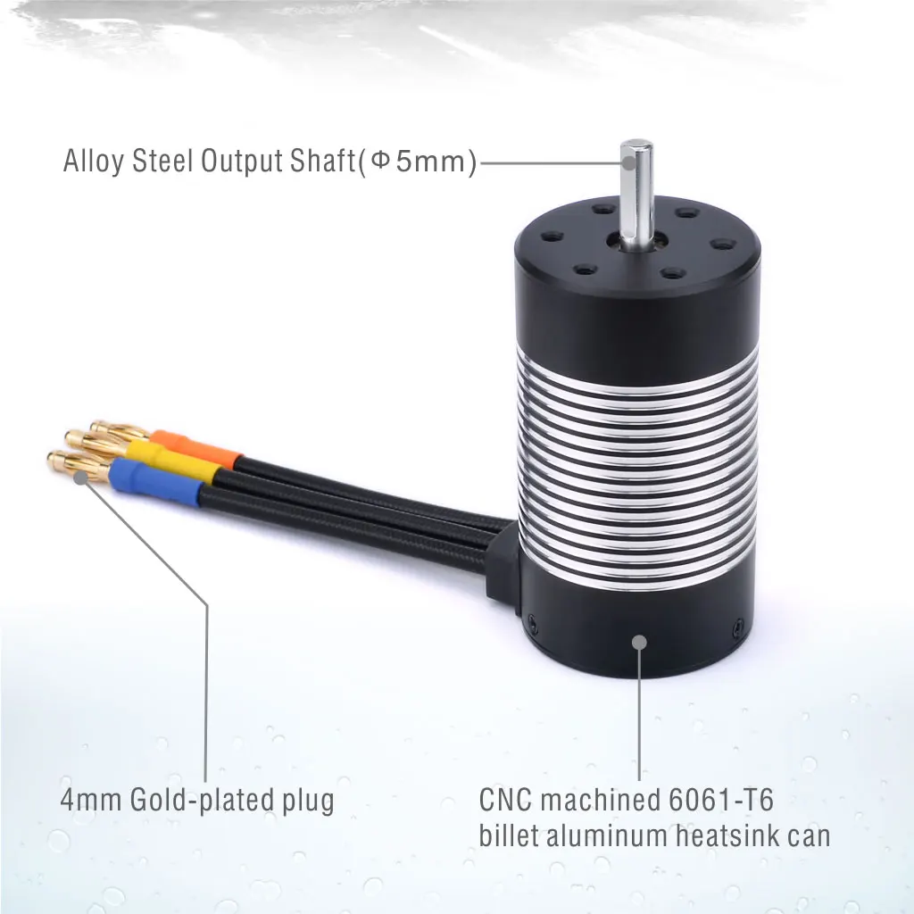 Rocket 3670 Waterproof Brushless Sensorless Motor 3050KV 2650KV 2150KV 1900KV for 1/8 1/10 Tamiya GTR Traxxas RC Drift Car Rock