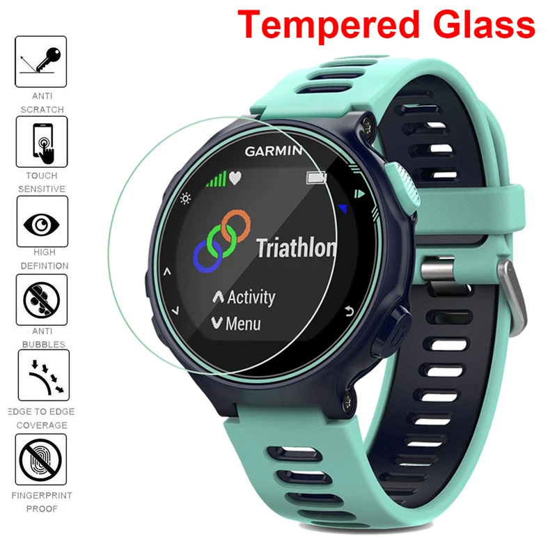2 قطعة ل Garmin Forerunner 245 245 متر/645/735/ 935 الزجاج المقسى 9H واقي للشاشة فيلم ل Garmin ساعة ذكية حامي