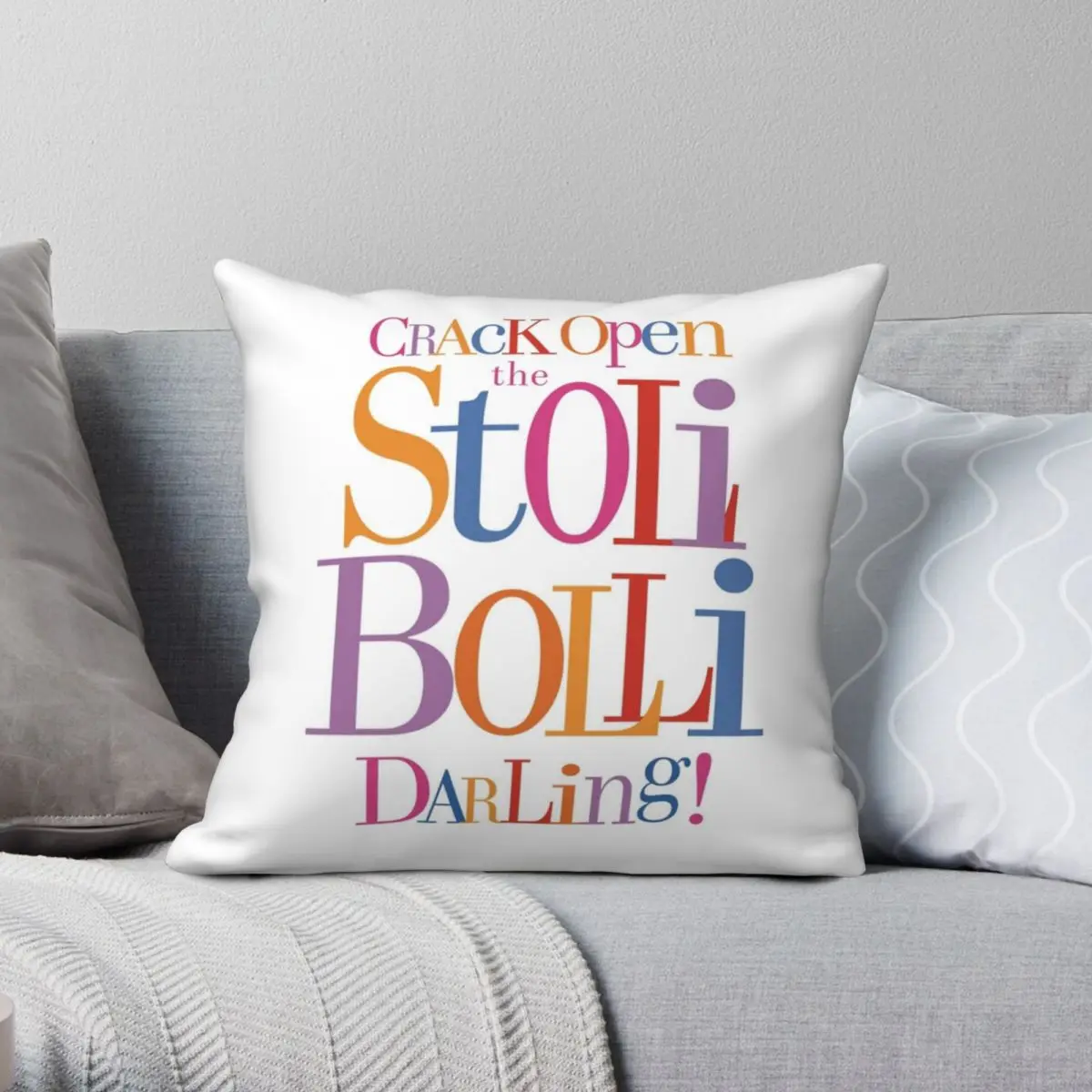 Absolutely Fabulous Darling Stoli Bolli Pillowcase Polyester Linen Velvet Creative Decor Throw Pillow Case Home Cushion Cover