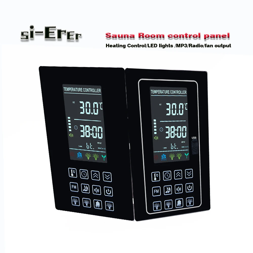 110V 220V 30A temperature controller, used in sauna room, 813 color screen multifunctional temperature controller