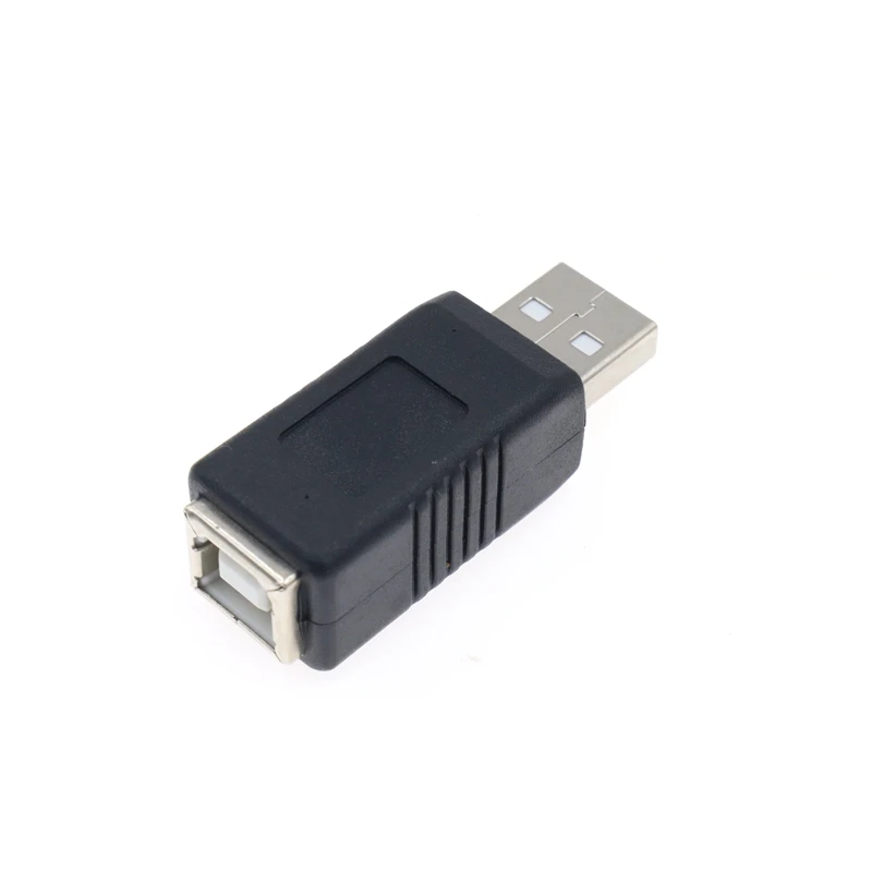 Adaptador de escáner de impresora USB 2,0 tipo A hembra A tipo B macho, conector convertidor de níquel, electrónica, mejor precio