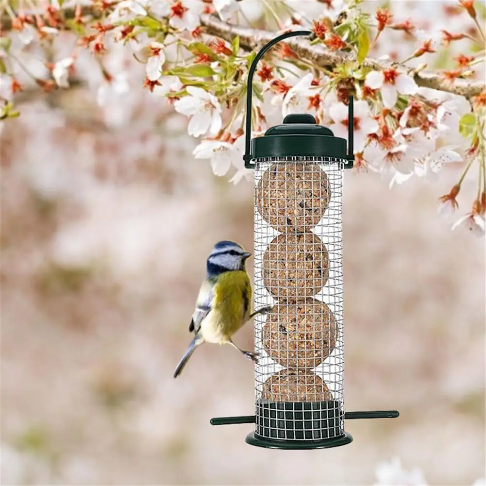 Outdoor Bird Feeder Food Dispenser Fat Ball Feeder Dumpling Grease Ball Holder Tit Dumpling Feeder Holder Dumpling Feeder Rack