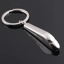 Creative Metal High-speed Keyfob Car Train Keyring Keychain Chain Ring