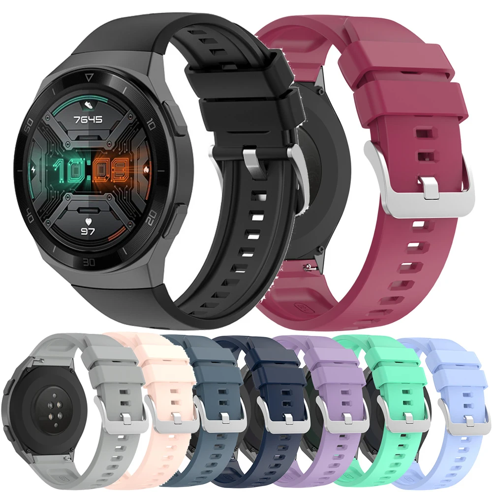 Esporte pulseira de relógio de silicone para huawei relógio gt 2e gt2e original smartwatch banda substituição acessórios pulseira cinto