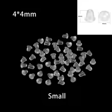 200-2000pcs Soft Silicone Rubber Earring Back Stoppers for Stud Earrings DIY Earring Findings Accessories Bullet Tube Ear Plugs - AliExpress 