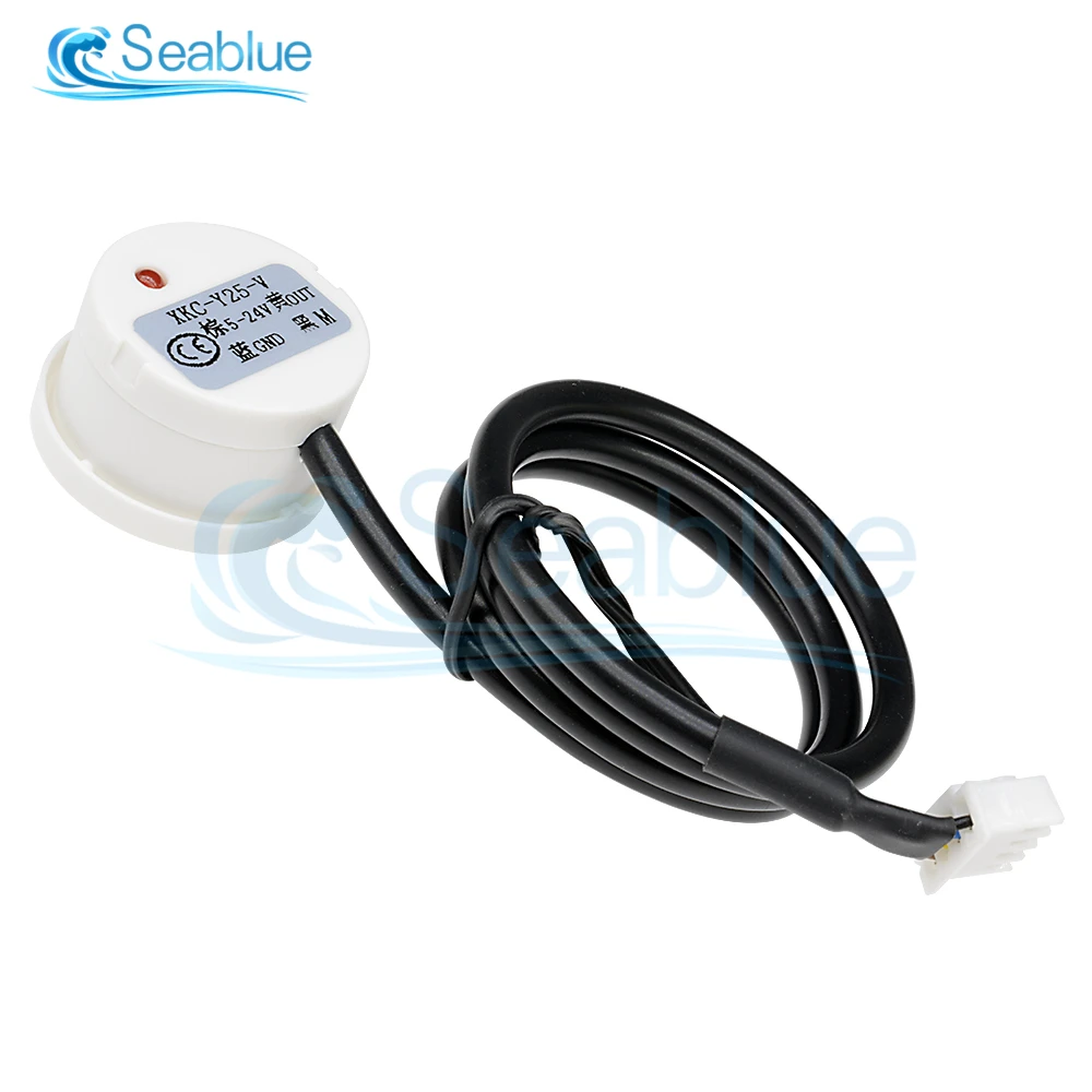 DC 5-24V 12V XKC Y25 Non Contact Liquid Level Sensor Switch Detector Outer Adhering Type Level Sensor NPN PNP RS485 Interface