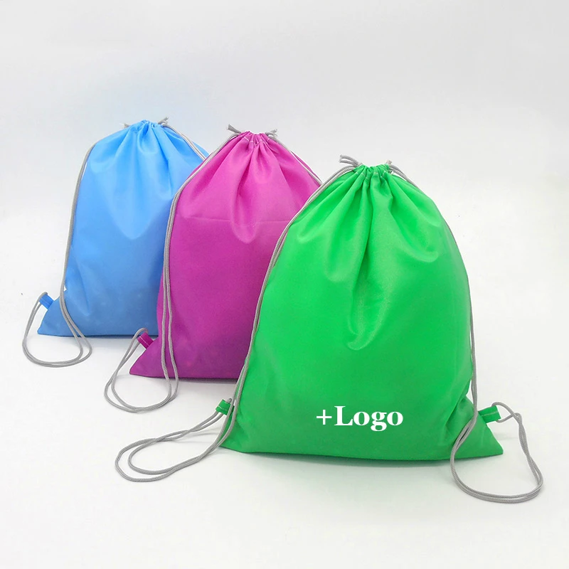 50PCS Oxford Drawstring Bags Travel Bag Jewelry/Shoes Pouches Waterproof Oxford Shoulder Strap Drawstring Bag Custom Size/Logo