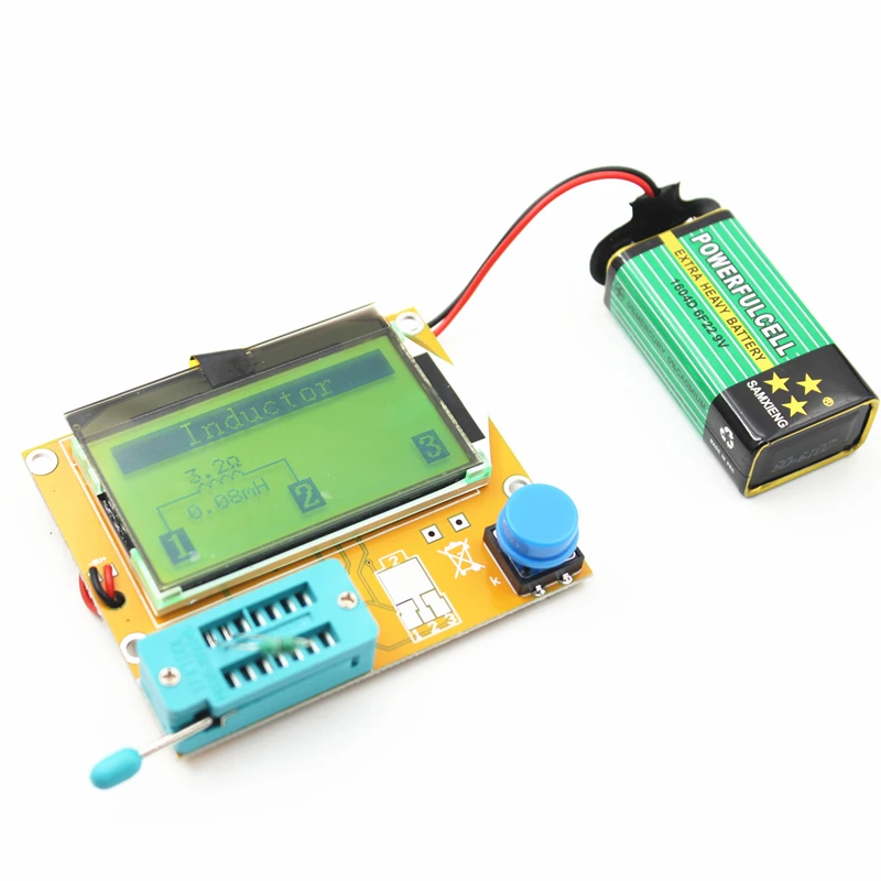 Lcr-t4 LCD grafico dell'scr di capacità di resistenza del Tester del Transistor