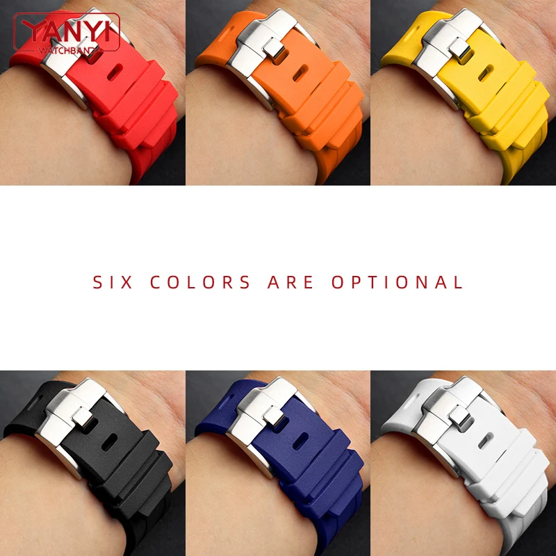 Rubber Watch Strap 28mm Watchband for AP 15703 26470SO Royal Oak offshore men's sports watch High-quality strap bracelet