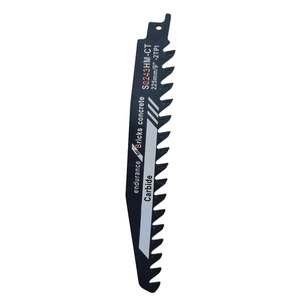 1pc 225mm Jigsaw Saber Saws Blade S0243 Demolition Masonry Reciprocating Saw Blade For Wood Cutting Brick Stone Alloy Steel