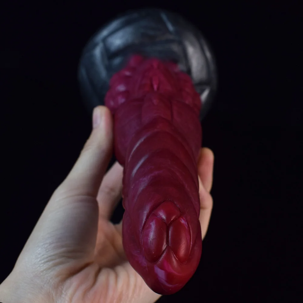 NNSX Tumour Penis Irregularity Realistic Dildo Stimulating Glossy Snow Beef Silicone With Suction Cup Anal Toys Gay Sex Shop